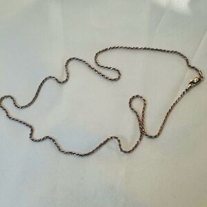 Sterling Rope Chain Necklace 20”